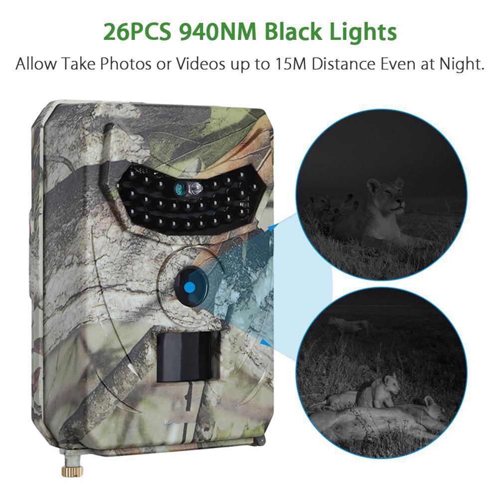 Night Vision Trail Camera Infrared Leds - Fotocamera da Caccia PR100 con Visione