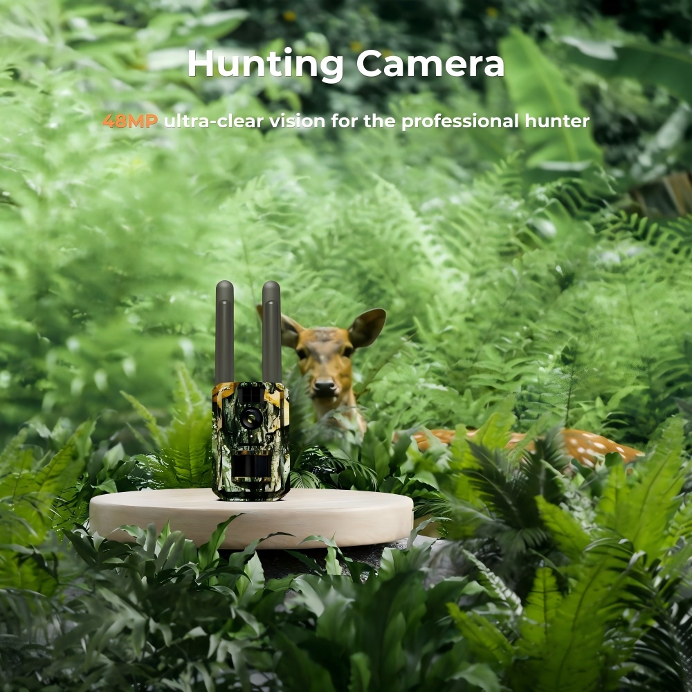 Hunting Game Camera Night Vision No Glow - Fotocamera da Caccia 4G LTE 48MP