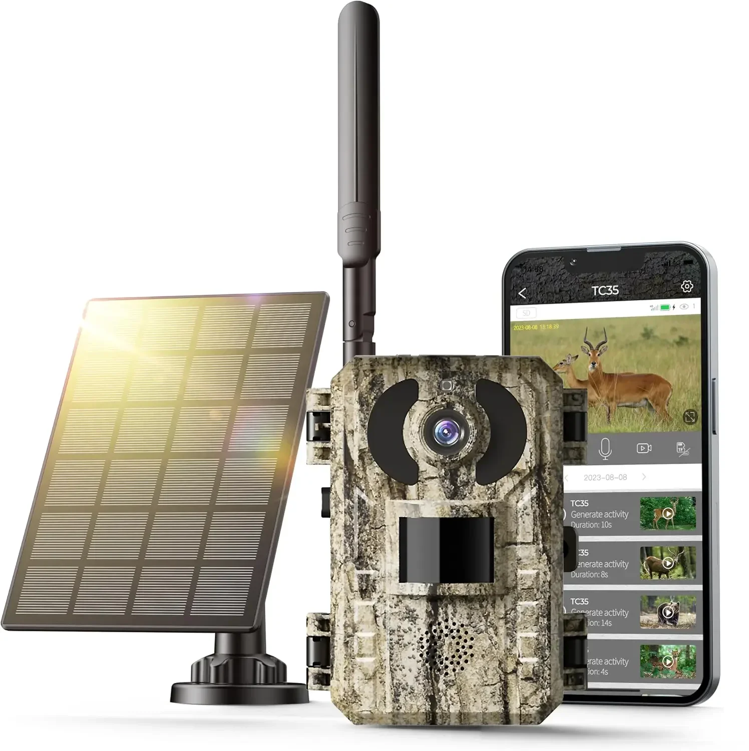 Hunting Game Camera Night Vision No Glow - Fotocamera da Caccia 4G LTE 8K