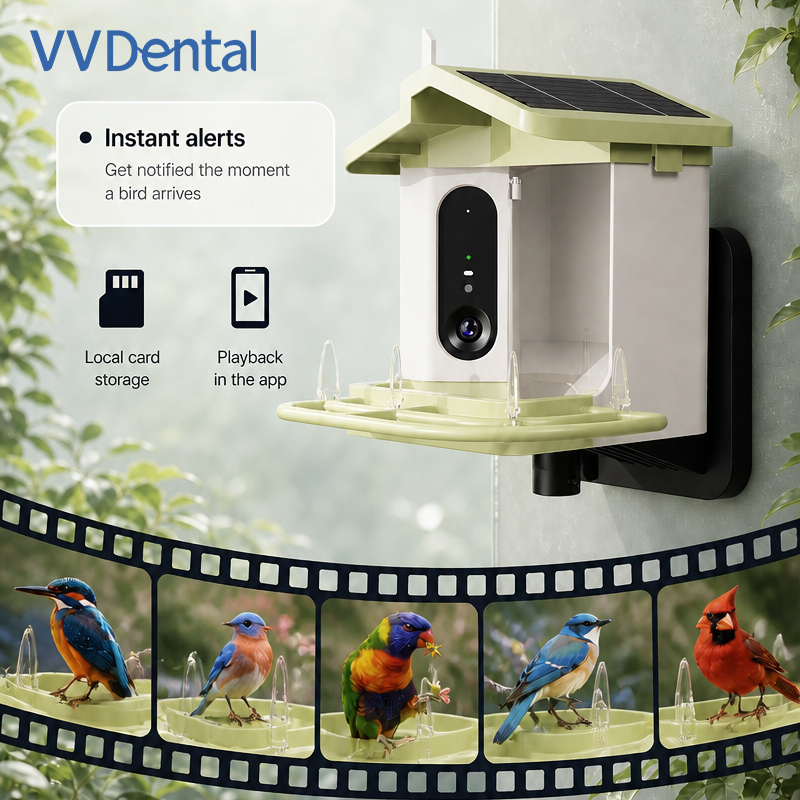 Bird Feeder Camera Wifi Smart Ai - Mangiatoia intelligente per uccelli con connessione
