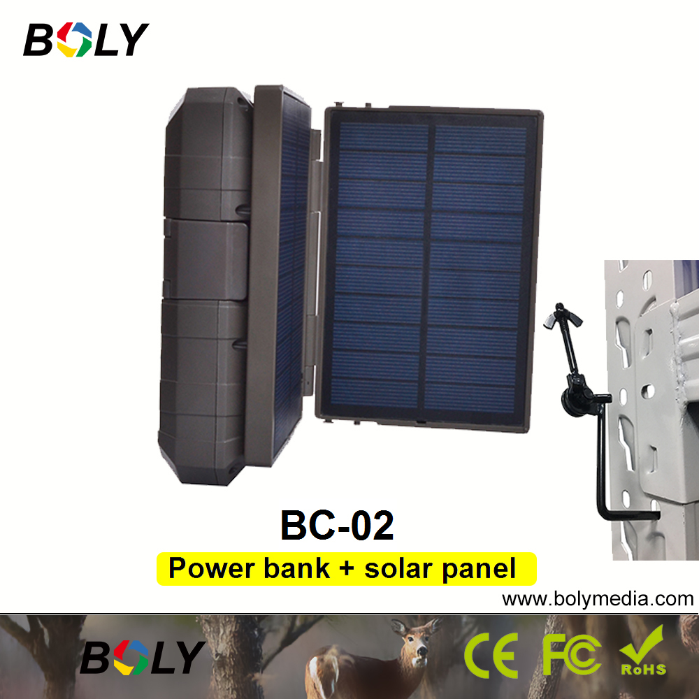 Trail Camera Solar Panel Powered - Boly BC-02 banca di potere Mobile