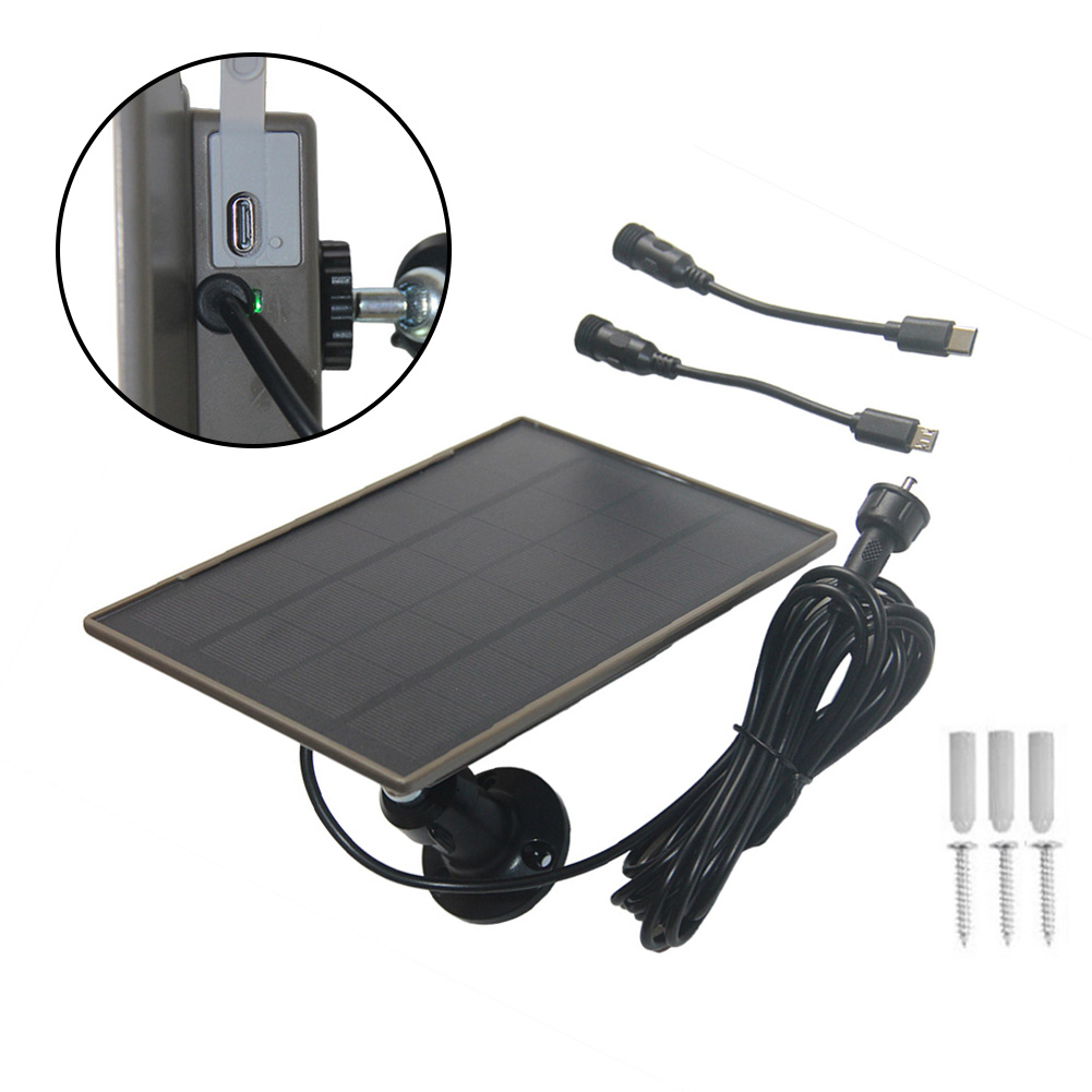 Trail Camera Solar Panel Powered - Kit Pannello Solare 3W per Fotocamera