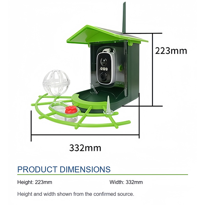 Mangiatoia per Uccelli Solare  - Bird Feeder Camera Wifi Smart Ai recensione e prezzo