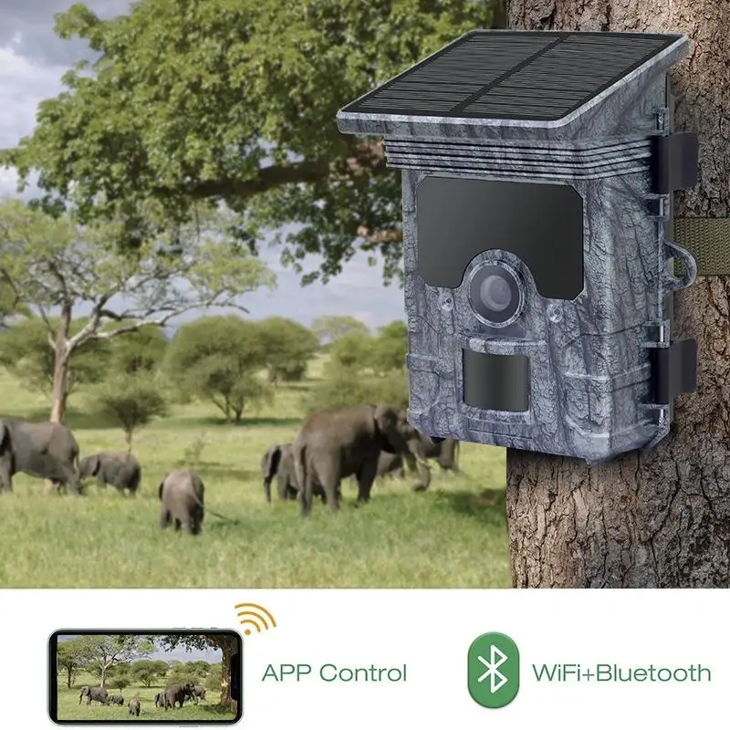 Fotocamera da Caccia 4K WiFi c - Trail Camera Solar Panel Powered recensione e prezzo