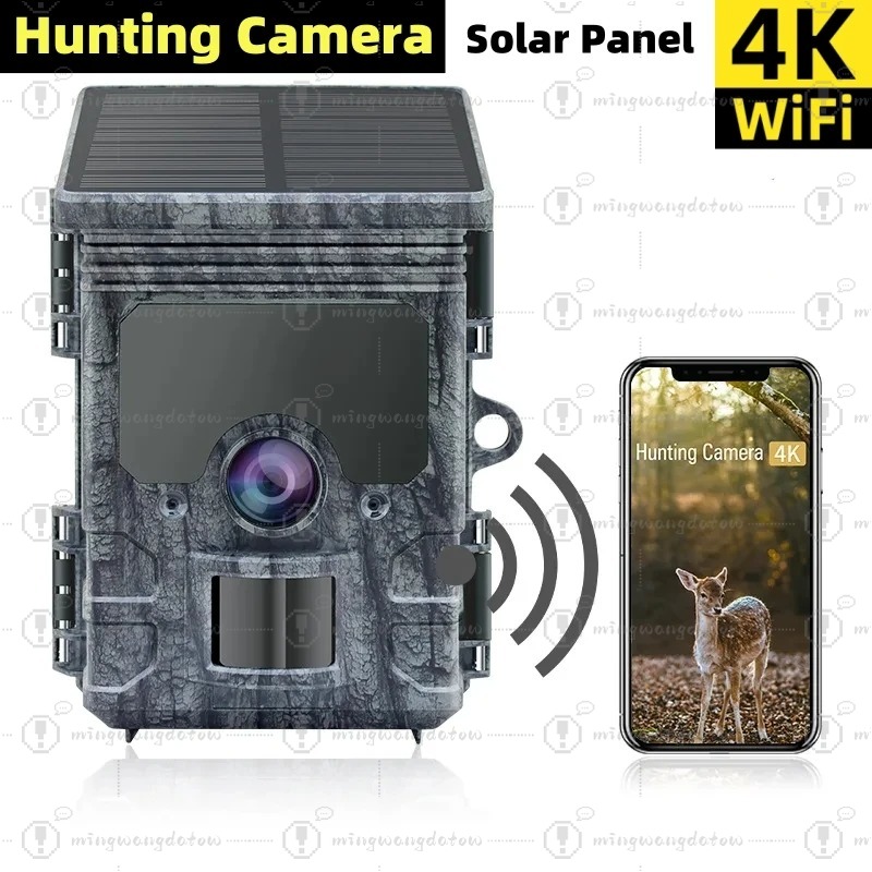 Fotocamera da Caccia 4K WiFi c - Trail Camera Solar Panel Powered recensione e prezzo