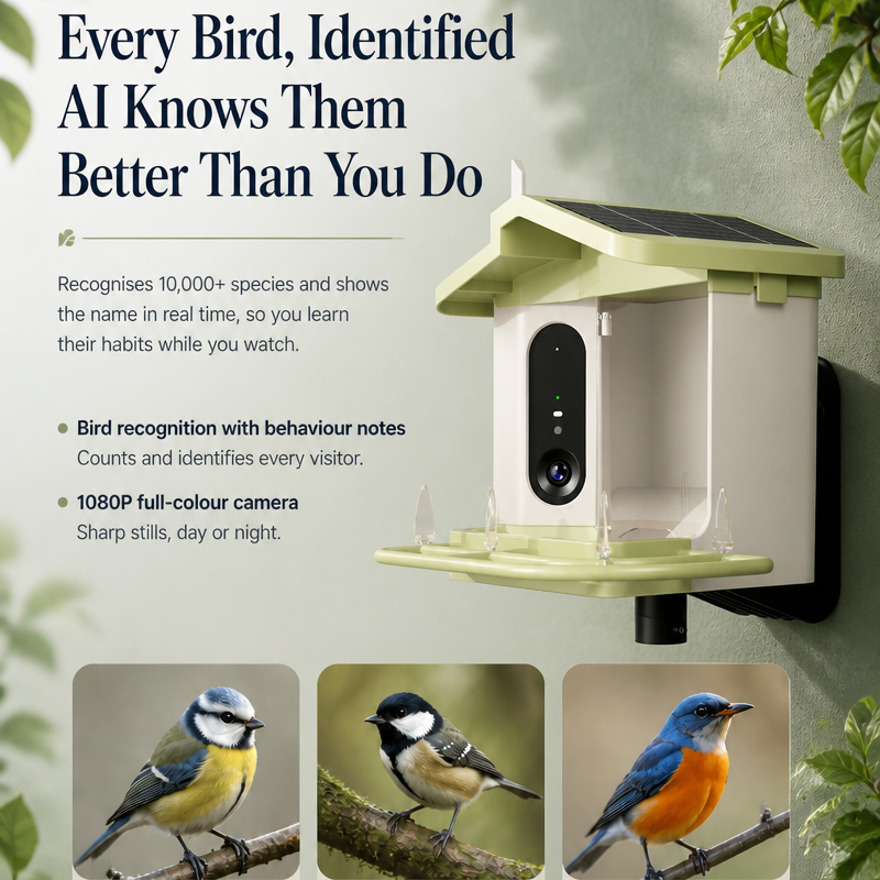 Mangiatoia intelligente per uc - Bird Feeder Camera Wifi Smart Ai recensione e prezzo