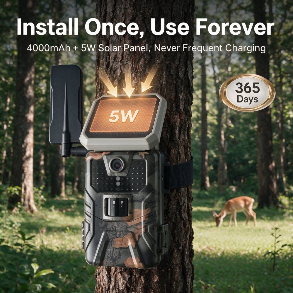 Fotocamera da Caccia Solare da - Trail Camera 4K 48Mp Cellular 4G recensione e prezzo